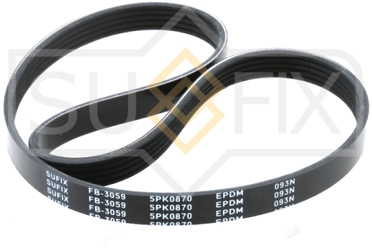 Ремень поликлиновой 5PK0870 SUFIX FB3059